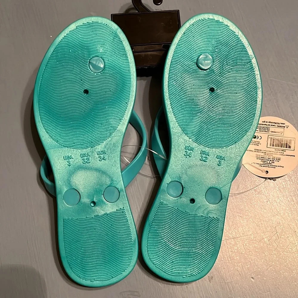 Quality FLIP FLOPS-Unicorn Ice Cream Cone, little girls sz 3,Sole Selection NWT